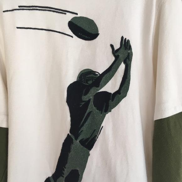 Boys size 8 Gymboree football long sleeve T-shirt - Picture 2 of 3